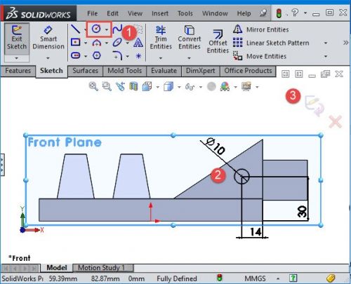 آموزش extrude در سالیدورک
